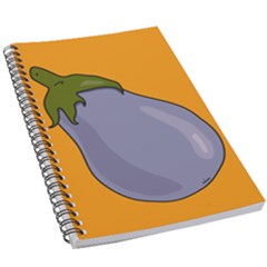 Eggplant Fresh Health 5 5  X 8 5  Notebook by Mariart