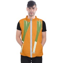 Leek Green Onion Men s Puffer Vest