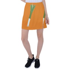 Leek Green Onion Tennis Skirt by Alisyart