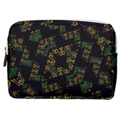 Modern Geometric Print Make Up Pouch (medium) by dflcprintsclothing