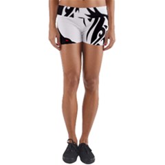 Black Dragon Animal Yoga Shorts