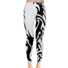 Black Dragon Animal Inside Out Leggings