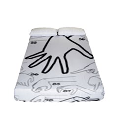 Hands Reference Art Drawing Fitted Sheet (full/ Double Size)