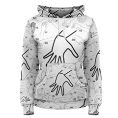 Hands Reference Art Drawing Women s Pullover Hoodie by Mariart