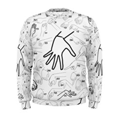 Hands Reference Art Drawing Men s Sweatshirt