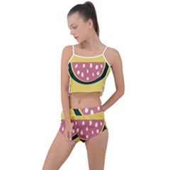 Fruit Watermelon Red Summer Cropped Co-ord Set