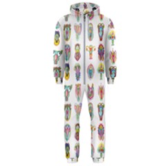 Female Reproductive System  Hooded Jumpsuit (men)  by ArtByAng