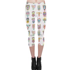 Female Reproductive System  Capri Leggings  by ArtByAng