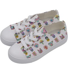 Female Reproductive System  Kids  Low Top Canvas Sneakers