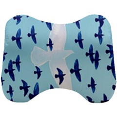 Illustrations Birds Flying Head Support Cushion