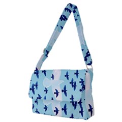 Illustrations Birds Flying Full Print Messenger Bag (m)