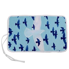 Illustrations Birds Flying Pen Storage Case (m)