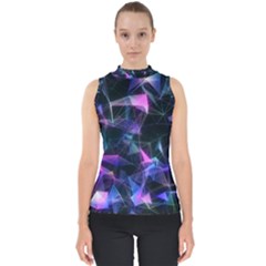 Abstract Atom Background Mock Neck Shell Top by Mariart