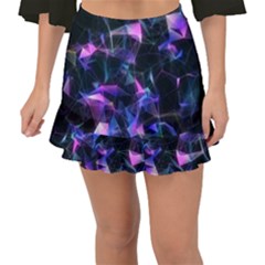 Abstract Atom Background Fishtail Mini Chiffon Skirt by Mariart