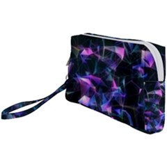 Abstract Atom Background Wristlet Pouch Bag (small)