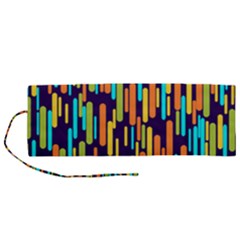 Illustration Abstract Line Roll Up Canvas Pencil Holder (m)