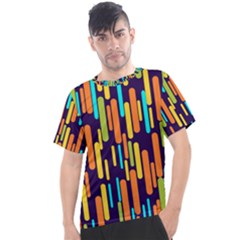 Illustration Abstract Line Men s Sport Top