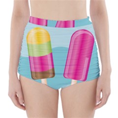 Ice Cream Parlour High-waisted Bikini Bottoms by HermanTelo
