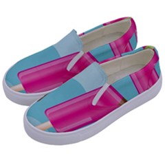 Ice Cream Parlour Kids  Canvas Slip Ons by HermanTelo