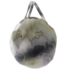 Wolf Evil Monster Giant Round Zipper Tote by HermanTelo