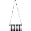 Black And White Rhombus Mini Crossbody Handbag View2