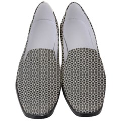 Black And White Triangles Women s Classic Loafer Heels by Sparkle