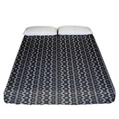 Black And White Triangles Fitted Sheet (king Size) by Sparkle