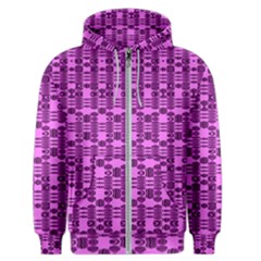 Digital Violet Men s Zipper Hoodie by Sparkle