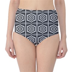 Optical Illusion Classic High-waist Bikini Bottoms by Sparkle