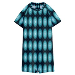 Mandala Pattern Kids  Boyleg Half Suit Swimwear by Sparkle