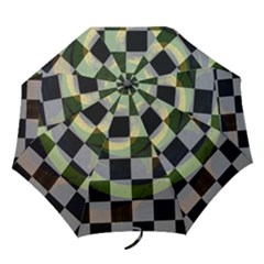 Circle Checks Folding Umbrellas by Sparkle