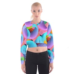 3d Color Swings Cropped Sweatshirt by Sparkle