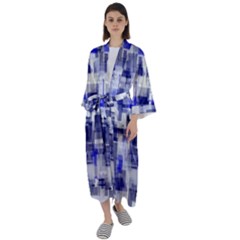 Blockify Maxi Satin Kimono by Sparkle