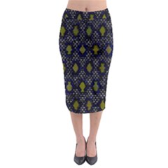 Color Abstract Cartoon Midi Pencil Skirt by Sparkle