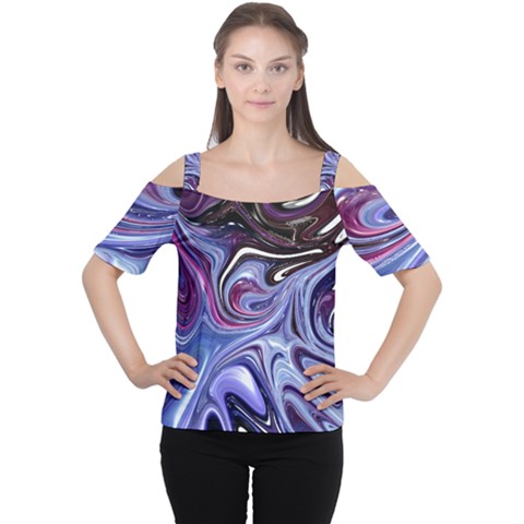 Galaxy Cutout Shoulder Tee by Sparkle
