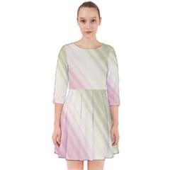 Pink Green Smock Dress by Sparkle