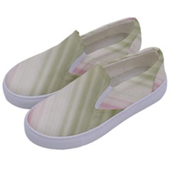 Pink Green Kids  Canvas Slip Ons by Sparkle