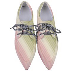 Pink Green Pointed Oxford Shoes by Sparkle