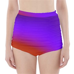 Violet Orange High-waisted Bikini Bottoms by Sparkle