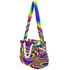 Rainbow Rope Handles Shoulder Strap Bag by Sparkle