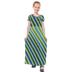 Blueglow Kids  Short Sleeve Maxi Dress by Sparkle