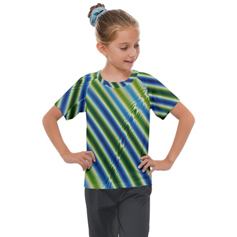 Blueglow Kids  Mesh Piece Tee by Sparkle