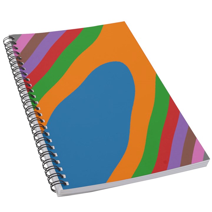 Rainbow Road 5.5  x 8.5  Notebook