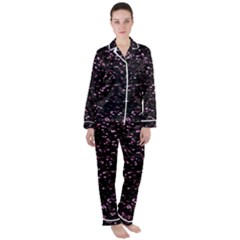 Digital Polka Satin Long Sleeve Pyjamas Set by Sparkle