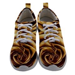 Gold Roses Athletic Shoes by Sparkle