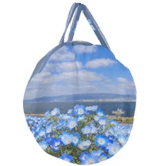 Floral Nature Giant Round Zipper Tote by Sparkle