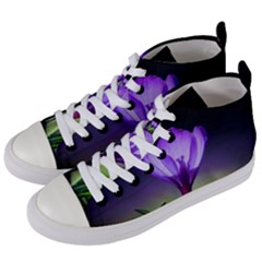 Flower Women s Mid-top Canvas Sneakers by Sparkle