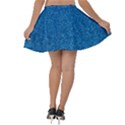 Blue Sparkles Velvet Skater Skirt View2