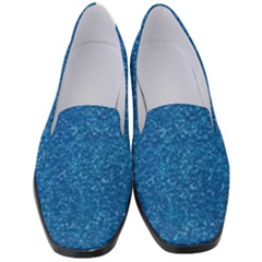 Blue Sparkles Women s Classic Loafer Heels by ElenaIndolfiStyle