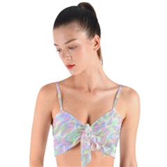 Pinkhalo Woven Tie Front Bralet by designsbyamerianna